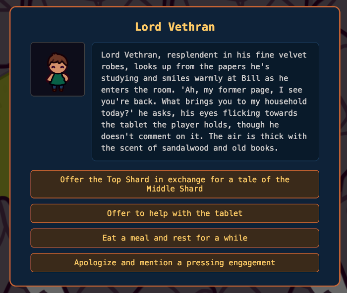Encounter with Lord Vethran